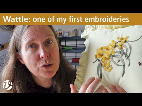 White Threads Flosstube 95 One Of My Earliest Embroideries Youtube