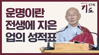 운명이란 전생에 지은 업의 성적표 [법안스님의 기도 57회]