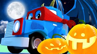 Supernáklaďák Karel ve Městě Aut 🚚 ⍟ Halloween a strašidelný náklaďák! /Animáky pro děti