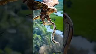 Eagle vs Snake Attack and Eagle  took successfully in sky #shorts #wildlife #eagle #tranding #nature