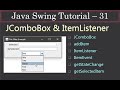 JComboBox and ItemListener | Part 1 About JComboBox | Java Swing Tutorial #32