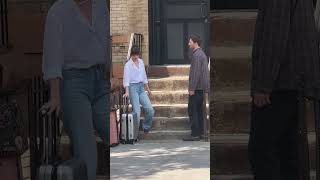 June 5th, 2024 -  Dakota Johnson films a scene with Chris Evans in NYC for the m