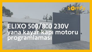 Elixo 500/800 230V Yana Kayar Kapı Motoru Programlaması