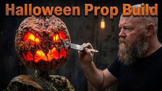 From Trash to Terror: DIY Pumpkin Statue from a Planter!