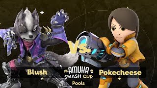 The Amuka Smash Cup - Blush (Wolf) Vs. Pokecheese (Mii Gunner) Pools