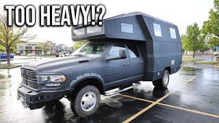 Fist Test Drive Of Our DIY Camper Truck - Is It Too Heavy??