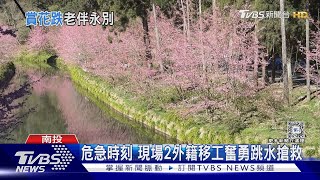 賞櫻拍照失足 夫妻同遊75歲婦杉林溪溺水｜TVBS新聞 @TVBSNEWS01