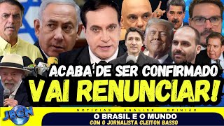 Bomba VAI RENUNCIAR! NÃO RESISTIU À PRESSÃO, ISRAEL DÁ DURA RESPOSTA A LULA, BOLSONARO VIAJA, TRUMP