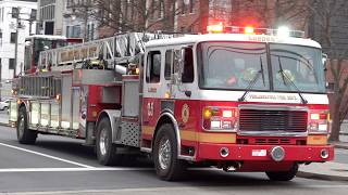 Philadelphia Fire Department Engine 1, Ladder 5 & Medic 11 Responding
