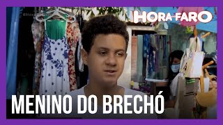 Menino abre brechó para vender as próprias roupas e ajudar mãe