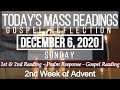 Today's Mass Readings and Gospel Reflection | December 6, 2020 - Sunday (2nd Week of Advent)