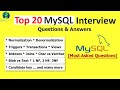 MySQL Interview Questions and Answers | MySQL Interview Preparation | Freshers & Experienced