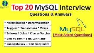 MySQL Interview Questions and Answers | MySQL Interview Preparation | Freshers & Experienced