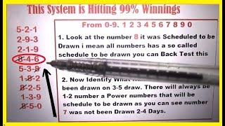 How to win Pick 3 - Best Pick 3 Strategy to Increase Your odds of winning 100% Tested