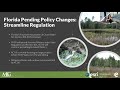 florida mitigation wetland policy changes the navigable water protection rule and fdep assumption