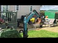 kobelco ss1 digger moving