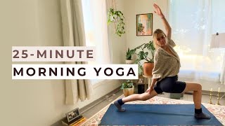 Quick 25-minute energizing vinyasa flow for beginners (MORNING YOGA)