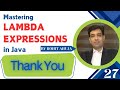 Thank You - Mastering Lambda Expressions in Java series