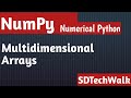 23 Multidimensional Arrays #Numpy Arrays #Python