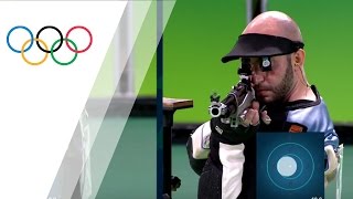 Italy's Campriani wins gold in Men's 10m Air Rifle