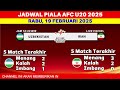 hasil piala asia u20 hari ini indonesia vs uzbekistan klasemen piala asia u20 2025 terbaru