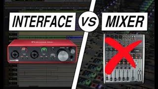 Audio interface  တွေနဲ့ Mixer ဘာကွာသလဲဆိုရင်