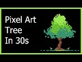 How to Make a Pixel Art Tree In 30 Seconds - Tutorial