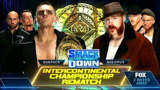 WWE Smackdown October 7, 2022 Gunther vs Sheamus Official Match Card