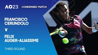 Francisco Cerundolo v Felix Auger-Aliassime Condensed Match | Australian Open 2023 Third Round