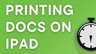 Google Docs for iPad: how to print, step by step