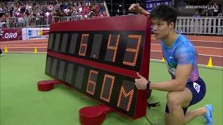 苏炳添2018赛季60米集锦！Su Bingtian 2018 season 60 meters highlights!