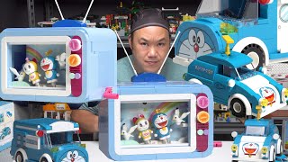 ドラえもん Doraemon Bus + Car and TV Set | Keeppley Brick Review K20406-8