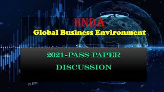 HNDA 2021-Global Business Environment Pass Paper Discussion