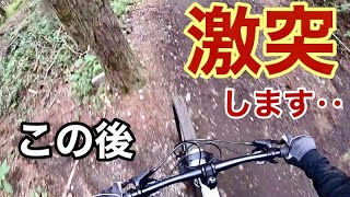 落車！激突！クラッシュはマウンテンバイク初心者の宿命か!?  KING八兵衛が落車連発に散る【悲報】