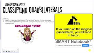 Using Coordinates: Classifying Quadrilaterals