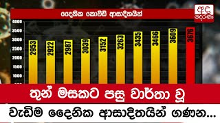 තුන් මසකට පසු වාර්තා වූ වැඩිම දෛනික ආසාදිතයින් ගණන...