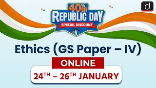 Online Ethics Course | Republic Day Special Discount | Drishti IAS English