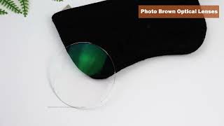 1.56 photochromic grey\u0026brown optical lens