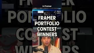 You should be building portfolios in Framer