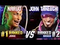 SF6 ▰ NARUO (#1 Ranked Jamie) vs JOHN TAKEUCHI (#2 Ranked Rashid) ▰ High Level Gameplay