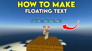 How to Make Custom Floating Text in Minecraft Bedrock