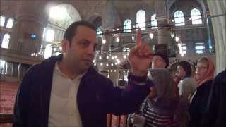 Learning About Muslim Prayer Rituals at Blue Mosque Istanbul Turkey
