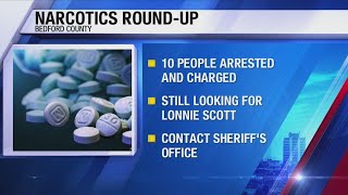 Ten indicted in Bedford after ‘Narcotic Round-up,’ one still wanted