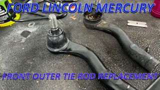 Front outer tie rod replacement in 2006-2012 Ford Fusion, Lincoln MKZ/Zephyr, And Mercury Milan!!