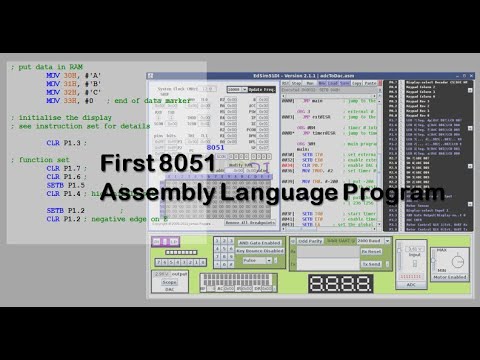 #11 First 8051 Assembly Language Program - YouTube