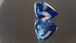 2.13ct Trillion Blue Sapphire Lot# 2112