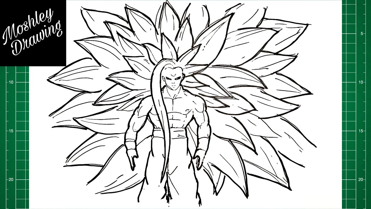 How To Draw Goku Super Saiyan From Dragon Ball Z Printable