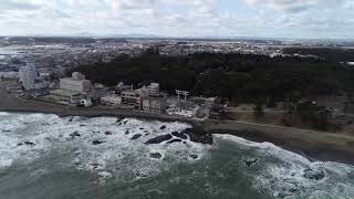 ガルパンの聖地　大洗空撮