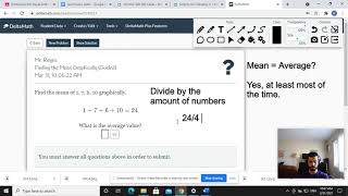 Finding the Mean Graphically (delta math)