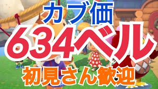 【あつ森とテトリス】カブ価634ベル島や609ベル島など　ライブ参加型